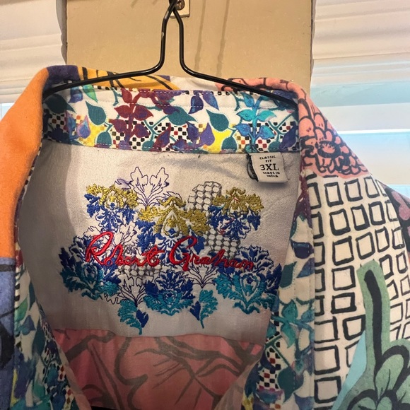 Robert Graham Men Floral Shirt (USED) size 3XL - Picture 3 of 3
